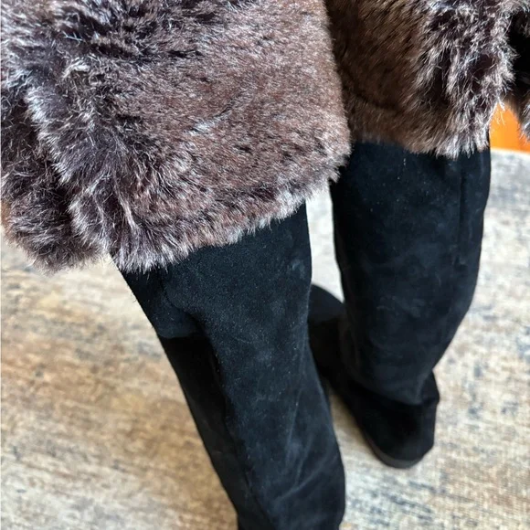 Sam Edelman Suede Orlando Black boots 6 1/2 and 7 - Picture 5 of 6